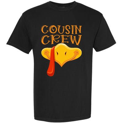 Cousin Crew Turkey Matching Family Thanksgiving Party Pajama Garment-Dyed Heavyweight T-Shirt