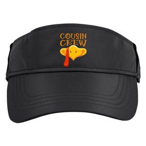 Cousin Crew Turkey Matching Family Thanksgiving Party Pajama Adult Drive Performance Visor