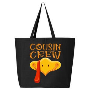 Cousin Crew Turkey Matching Family Thanksgiving Party Pajama 25L Jumbo Tote