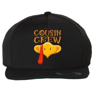 Cousin Crew Turkey Matching Family Thanksgiving Party Pajama Wool Snapback Cap