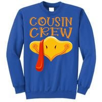 Cousin Crew Turkey Matching Family Thanksgiving Party Pajama Sweatshirt