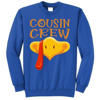 Cousin Crew Turkey Matching Family Thanksgiving Party Pajama Sweatshirt