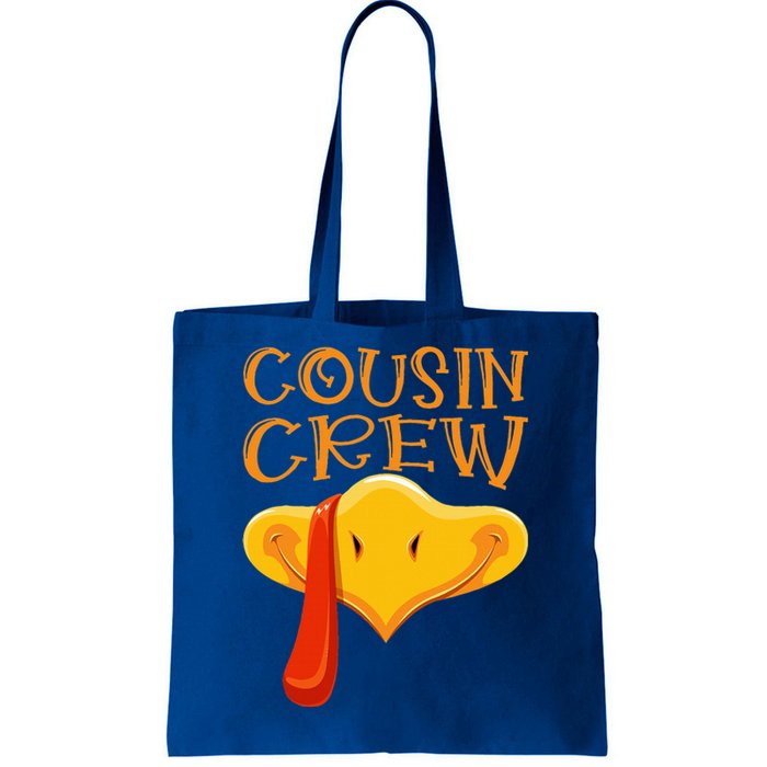 Cousin Crew Turkey Matching Family Thanksgiving Party Pajama Tote Bag