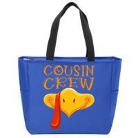 Cousin Crew Turkey Matching Family Thanksgiving Party Pajama Zip Tote Bag