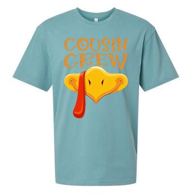 Cousin Crew Turkey Matching Family Thanksgiving Party Pajama Sueded Cloud Jersey T-Shirt