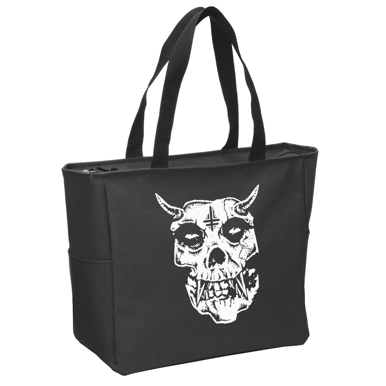 Closed Casket Twitching Tongues Twitchfits Zip Tote Bag