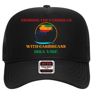 Caribbean Cruise Travel Vacation High Crown Mesh Back Trucker Hat