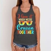 Cousin Cruise Trip I Love It When We're Cruising Together Women's Knotted Racerback Tank