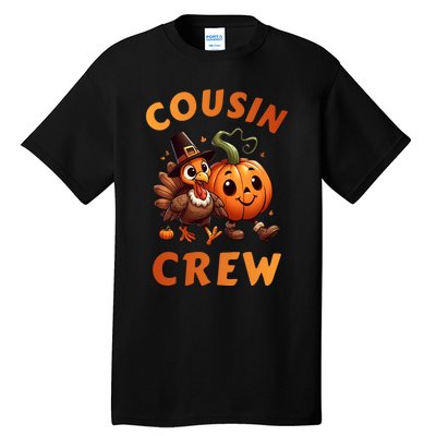 Cousin Crew Thanksgiving Family Matching Turkey Day Fall Tall T-Shirt