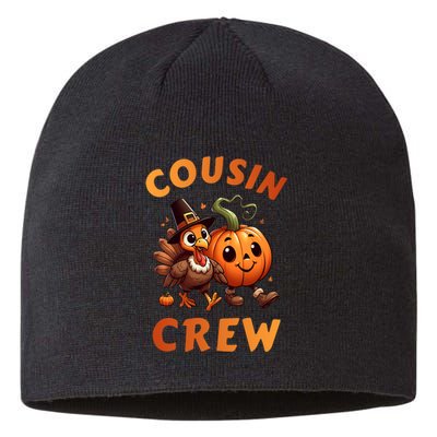 Cousin Crew Thanksgiving Family Matching Turkey Day Fall Sustainable Beanie