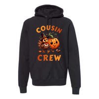 Cousin Crew Thanksgiving Family Matching Turkey Day Fall Premium Hoodie