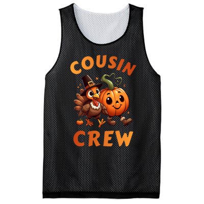 Cousin Crew Thanksgiving Family Matching Turkey Day Fall Mesh Reversible Basketball Jersey Tank