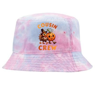 Cousin Crew Thanksgiving Family Matching Turkey Day Fall Tie-Dyed Bucket Hat