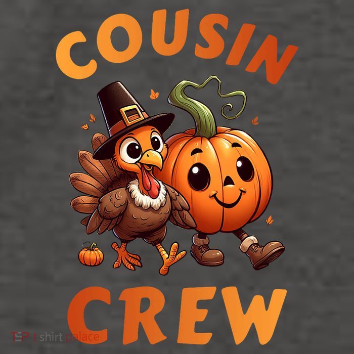Cousin Crew Thanksgiving Family Matching Turkey Day Fall Vector Backpack