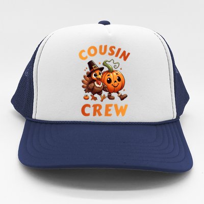 Cousin Crew Thanksgiving Family Matching Turkey Day Fall Trucker Hat