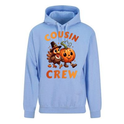 Cousin Crew Thanksgiving Family Matching Turkey Day Fall Unisex Surf Hoodie