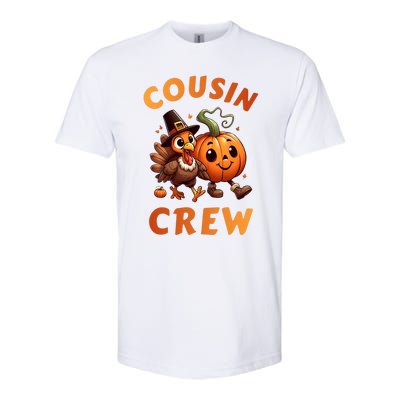 Cousin Crew Thanksgiving Family Matching Turkey Day Fall Softstyle CVC T-Shirt