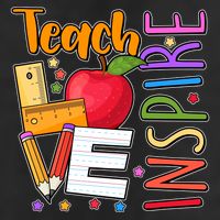 Cute Colorful Teach Love Inspire Beanie