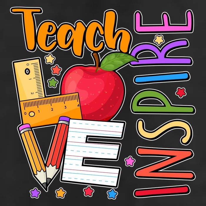 Cute Colorful Teach Love Inspire Beanie