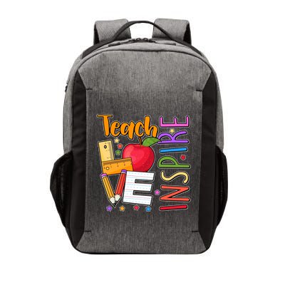 Cute Colorful Teach Love Inspire Vector Backpack