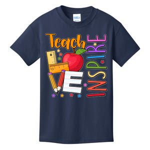 Cute Colorful Teach Love Inspire Kids T-Shirt