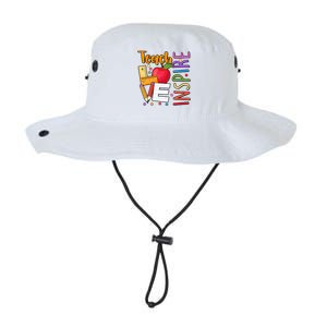 Cute Colorful Teach Love Inspire Legacy Cool Fit Booney Bucket Hat