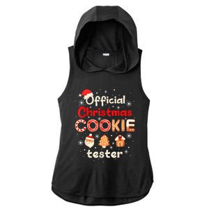 Christmas Cookie Tester Taster Baking Crew Ladies PosiCharge Tri-Blend Wicking Draft Hoodie Tank