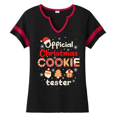 Christmas Cookie Tester Taster Baking Crew Ladies Halftime Notch Neck Tee