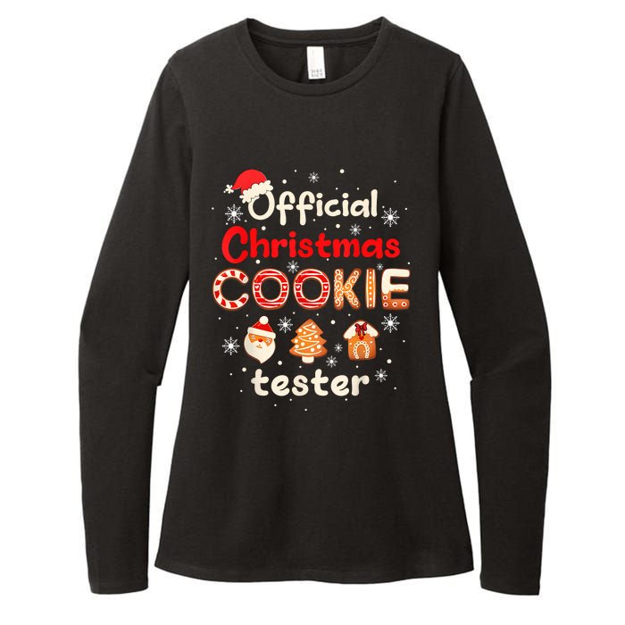 Christmas Cookie Tester Taster Baking Crew Womens CVC Long Sleeve Shirt