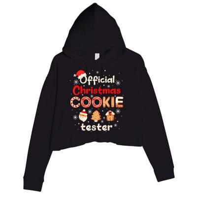 Christmas Cookie Tester Taster Baking Crew Crop Fleece Hoodie