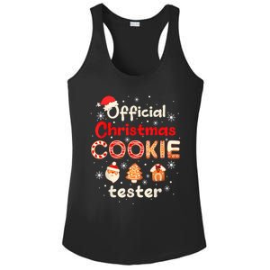 Christmas Cookie Tester Taster Baking Crew Ladies PosiCharge Competitor Racerback Tank