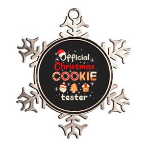 Christmas Cookie Tester Taster Baking Crew Metallic Star Ornament