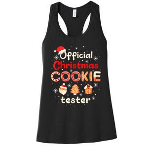 Christmas Cookie Tester Taster Baking Crew Women's Racerback Tank