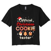 Christmas Cookie Tester Taster Baking Crew Women's Crop Top Tee