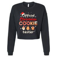 Christmas Cookie Tester Taster Baking Crew Cropped Pullover Crew