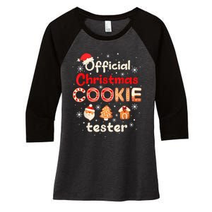 Christmas Cookie Tester Taster Baking Crew Women's Tri-Blend 3/4-Sleeve Raglan Shirt