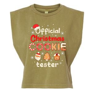 Christmas Cookie Tester Taster Baking Crew Garment-Dyed Women's Muscle Tee