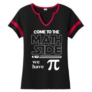 Cool Come To The Math Side We Have Pi Ladies Halftime Notch Neck Tee