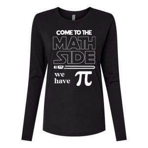 Cool Come To The Math Side We Have Pi Womens Cotton Relaxed Long Sleeve T-Shirt