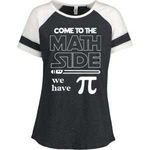 Cool Come To The Math Side We Have Pi Enza Ladies Jersey Colorblock Tee