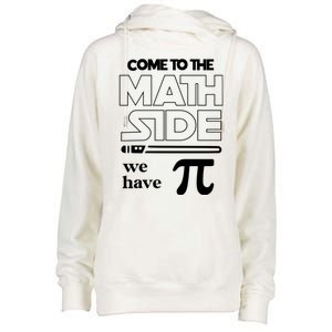 Cool Come To The Math Side We Have Pi Womens Funnel Neck Pullover Hood