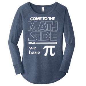 Cool Come To The Math Side We Have Pi Women's Perfect Tri Tunic Long Sleeve Shirt