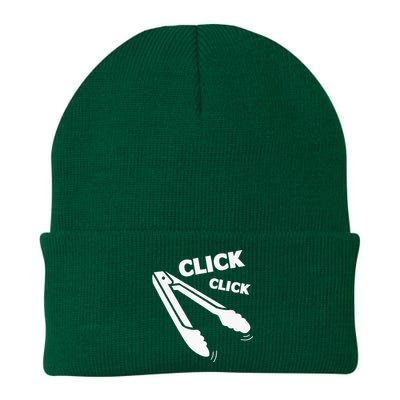 Click Click Tongs BBQ Barbecue Funny Knit Cap Winter Beanie