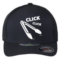 Click Click Tongs BBQ Barbecue Funny Flexfit Unipanel Trucker Cap