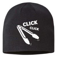 Click Click Tongs BBQ Barbecue Funny Sustainable Beanie