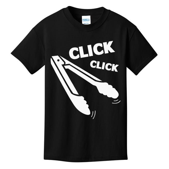 Click Click Tongs BBQ Barbecue Funny Kids T-Shirt