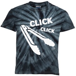 Click Click Tongs BBQ Barbecue Funny Kids Tie-Dye T-Shirt