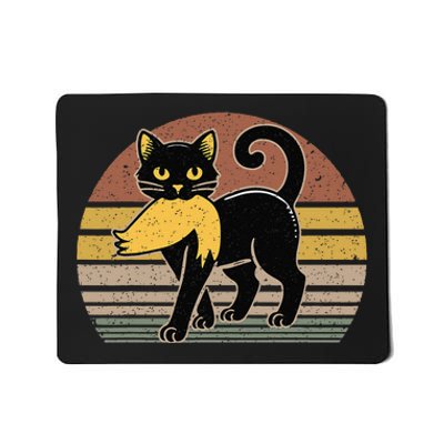 Cat Carrying Trump Hair Funny Cat Ladies For Election 2024 Mousepad