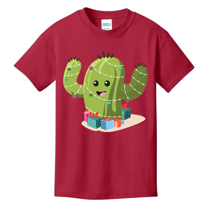 Cactus Christmas Tree Kids T-Shirt