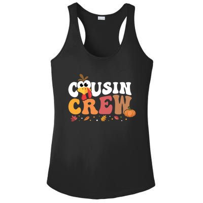 Cousin Crew Thanksgiving Family Matching Turkey Day Fall Great Gift Ladies PosiCharge Competitor Racerback Tank